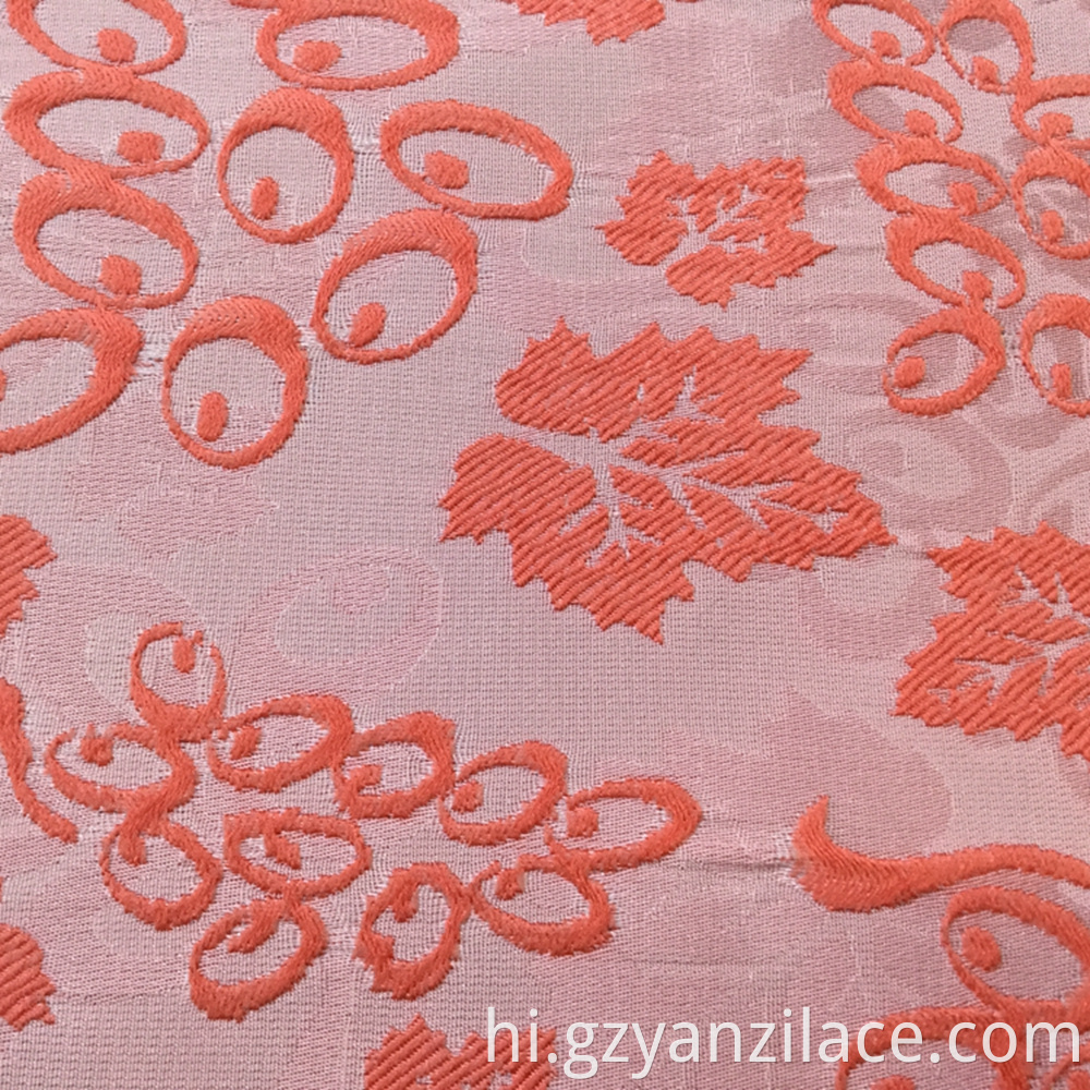 Flower Silk Jacquard Fabric